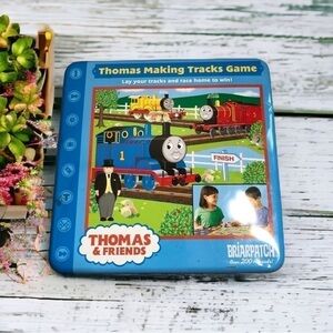 Thomas the Tank Engine Making Tracks Board Game Metal Tin Case Kids Briarpatch